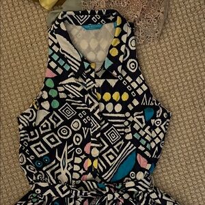 Tori Richard’s “Art Geko” Print Sleeveless Dress size 12